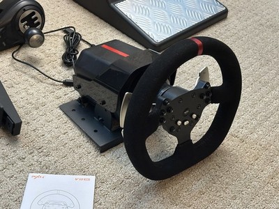 PXN V10 Force Feedback Racing Wheel Pedals Shifter PC Xbox PS4 Used Once Box