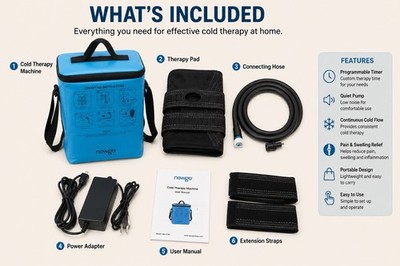 Portable Cold Therapy Machine for Post-Surgery Recovery: Knee & Shoulder Relief