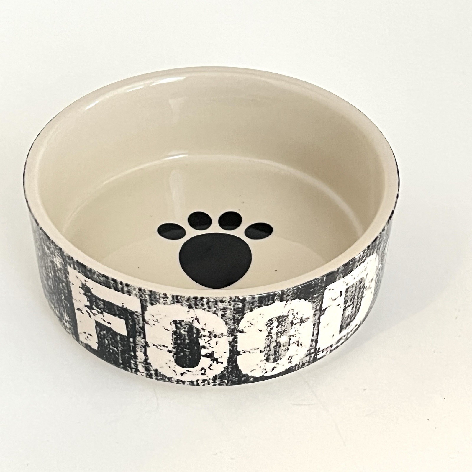 Bowl &ldquo;food&rdquo; And Paw Print
