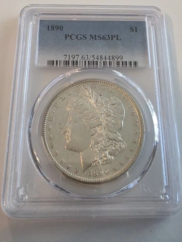 1890 Morgan Silver Dollar - $1 PCGS MS63 PL - Proof Like
