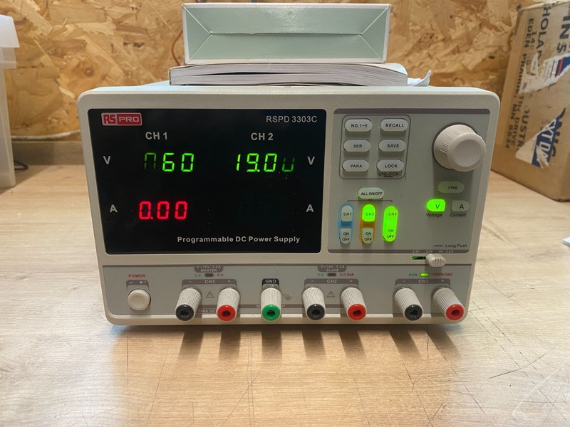 RS PRO RSPD3303C ,3 channel Bench Top Laboratory Digital Power Supply