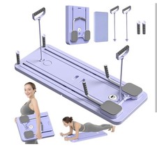 Pilates Board-Reformer Set,Multi-Purpose Foldable Reformer Board for Home,5in1 P