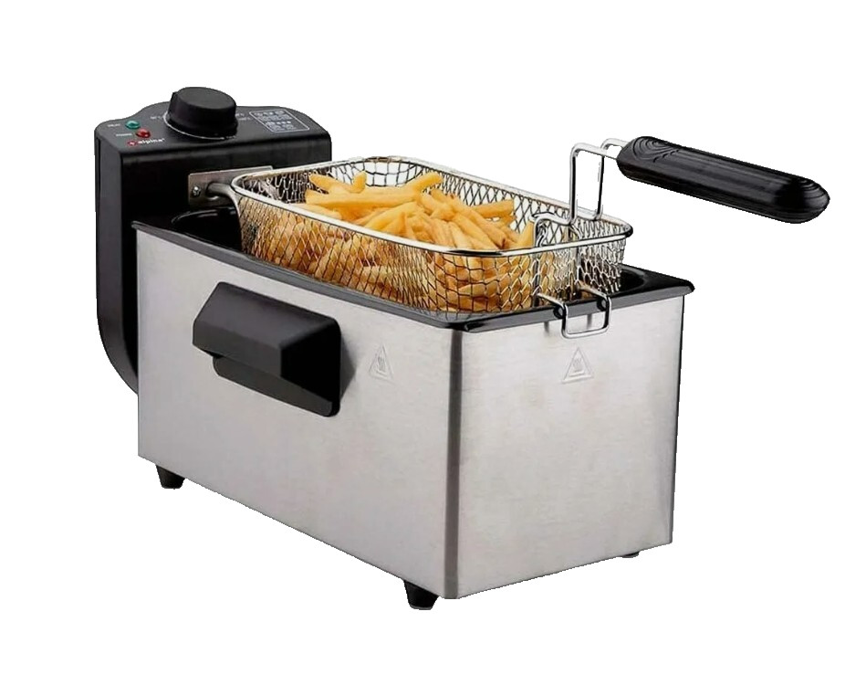 Friggitrice 3 Litri Professionale Royalty Line EFT-2000 2000W Inox