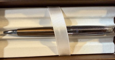 CROSS Revere Cocoa Brown lacquer  Polished Chrome Ballpoint Pen -Blk Ink NIB