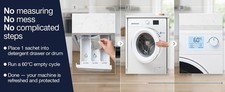 INDESIT Washing Machine Limescale Remover Detergent Remover 12 sachets C00424828