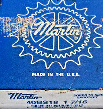 MARTIN 40BS18 1 7/16, Sprocket, 40 Chain, 18 Teeth, 1-7/16" Bore