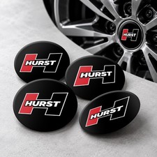 Hurst Decals 4pcs Set Wheel Cap Stickers Custom Made Rim Emblems Hurst Decals 4pcs Set Wheel Cap Stickers Custom Made Rim Emblems