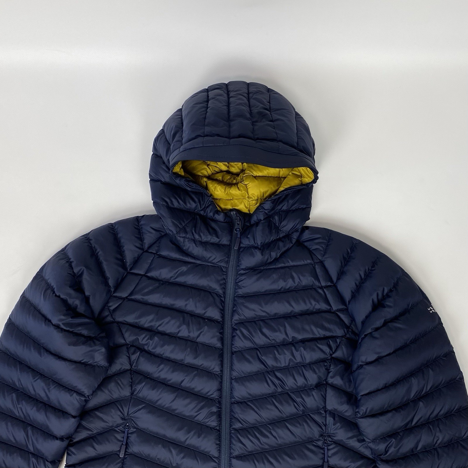 Rab Microlight Parka Jacket Women QDA-77 Navy Pertex Nikwax Puffer Down UK14 L image 5