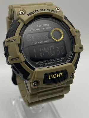Casio Men's Watch Mud Resist Super Illuminator Alarm Backlight Chrono TRT-110H