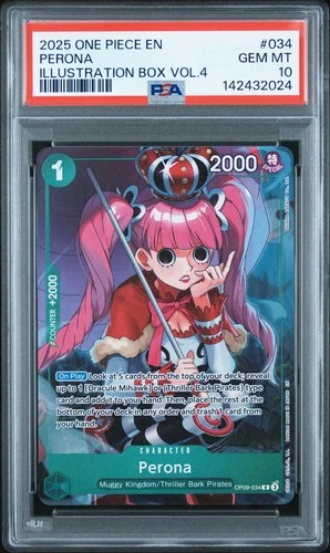 One Piece - Illustration Box Vol. 4 - Perona - OP09-034 - Alternate Art - PSA 10
