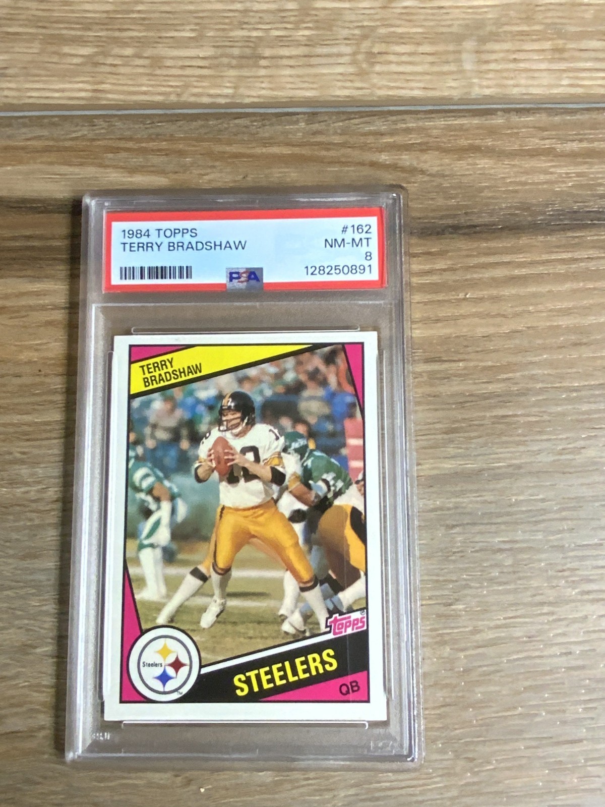 1984 Topps Terry Bradshaw #162 PSA 8