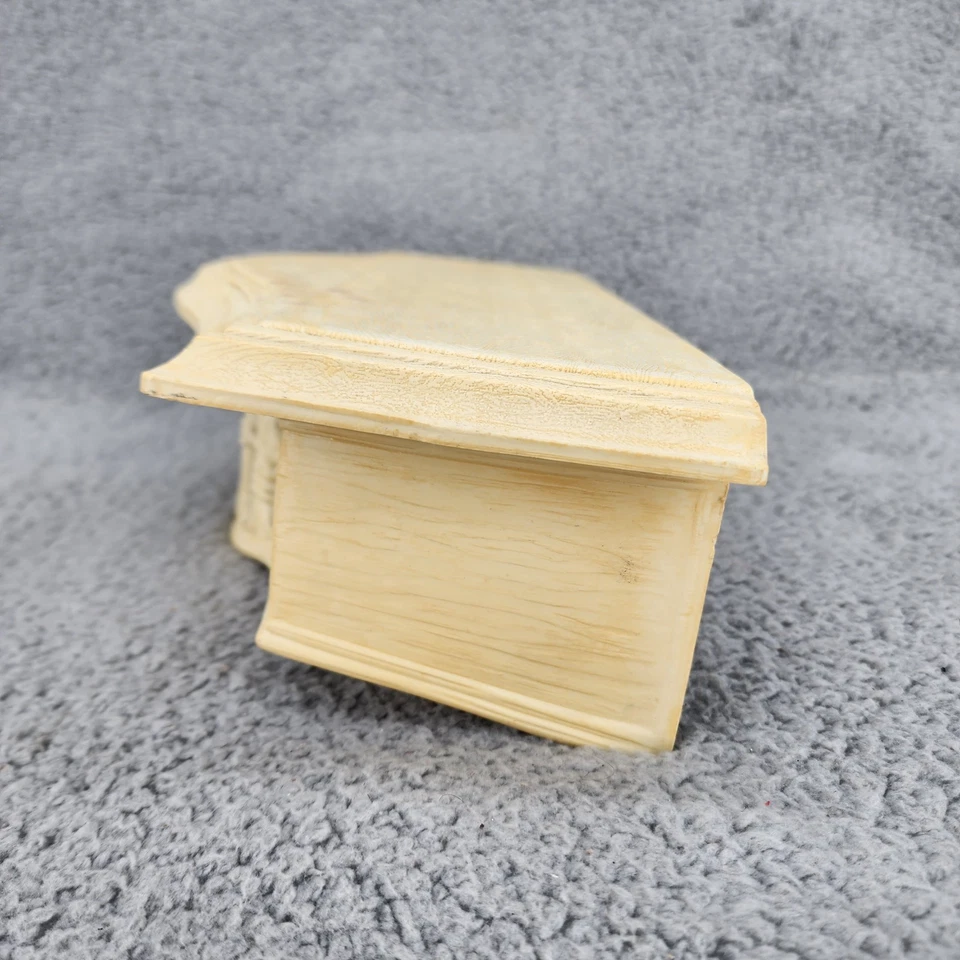 Винтажная домашняя внутренняя настенная полка желтый пластик бамбук #3067 США Homco - Изображение 3 из 4