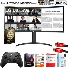 LG 34" Curved UltraWide WQHD Monitor Gaming Controller 26 Months Protection