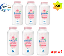 Lot of 6 Johnson's Baby Powder Blossom Scent 50gm - NEW