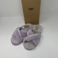 UGG Fluff Yeah Slide Slippers Purple Women  s Size 5 New w/ Box