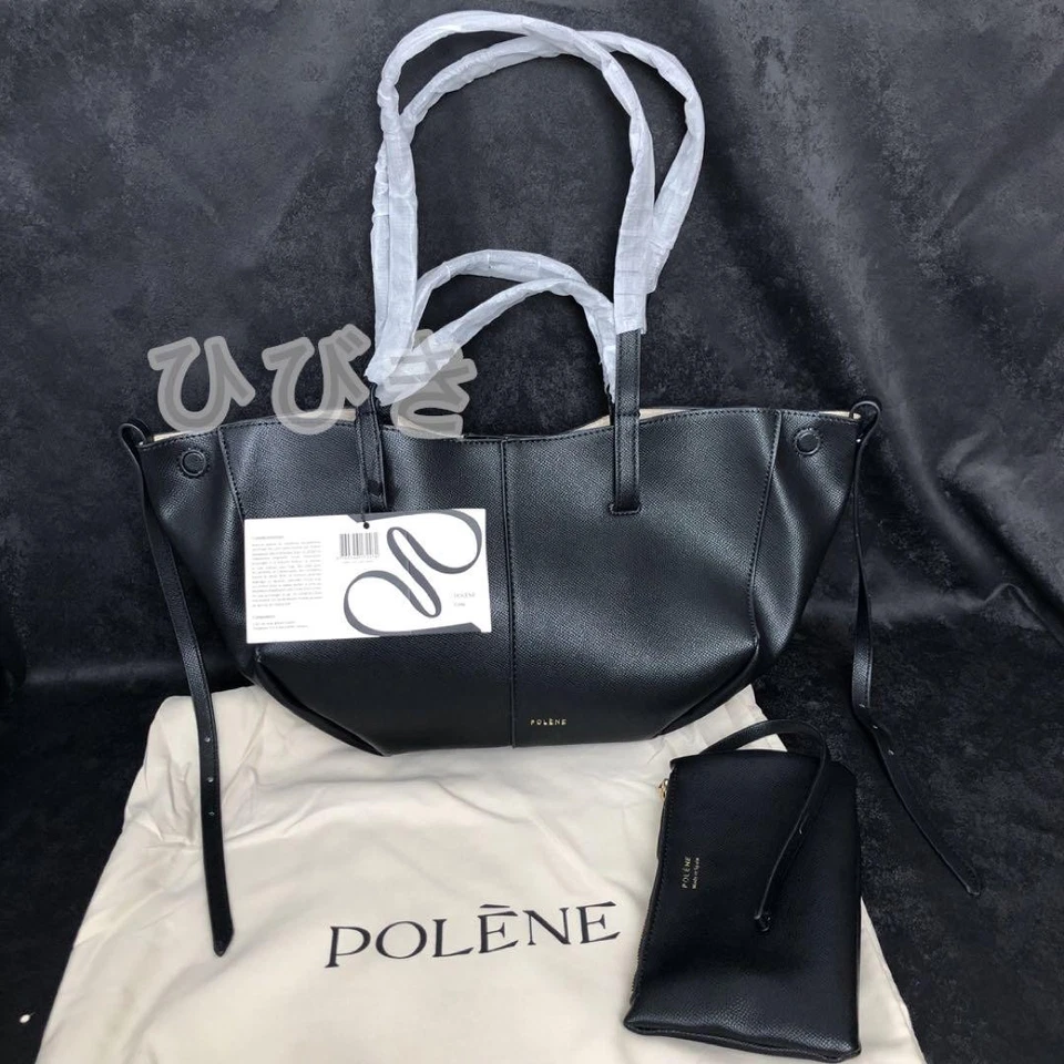 POLENE Black Shoulder Bag Large Women's Large Capacity Bag Blacksp