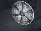 Flattened Diamond and Prism Pressed Glass Cake stand. (My name) Origin European  — photo 7