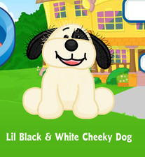 Webkinz Classic Lil' Kinz Black White Cheeky Dog Virtual Adoption Code Only