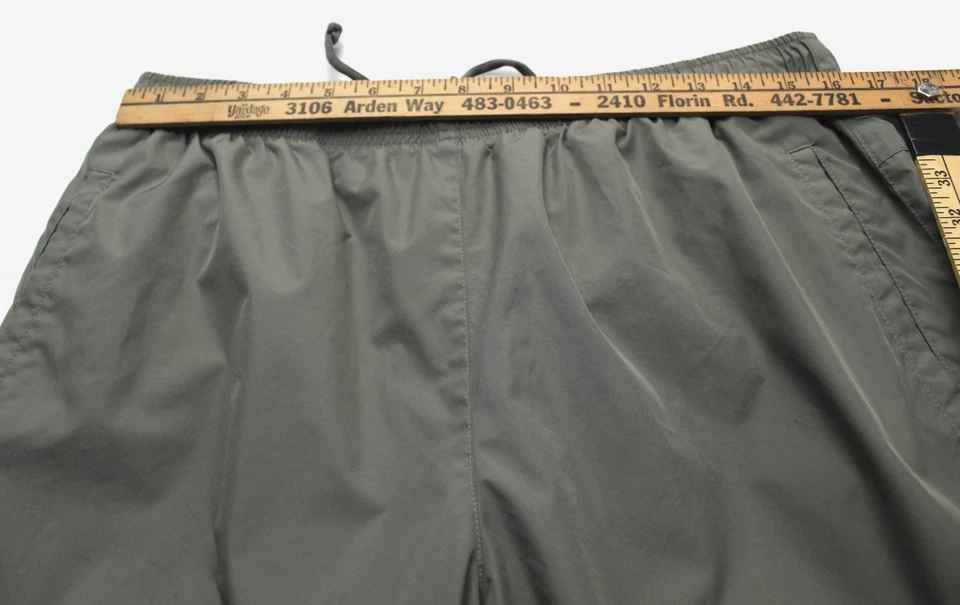 Calça Izod Masculina Grande Verde Oliva XFG Golfe Chuva Vento Zíper Tornozelo Leve - Imagem 4 de 4