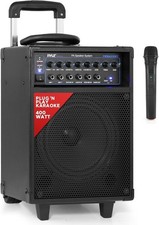 Pyle Wireless Portable 400W PA System Outdoor Sound Stereo Speaker Mic PWMA230BT