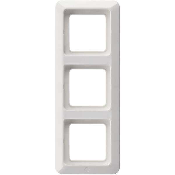 Rev 3 scomparti telaio di copertura bianco 0501640551