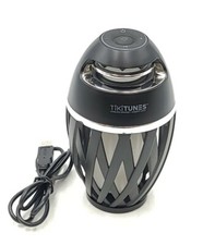Tikitunes 001 Black Portable Wireless Bluetooth Ambient Flame Light Speaker