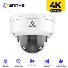 ANNKE 4K 8MP POE IP Security Camera 4X Optical Zoom Audio Recording Human Detect