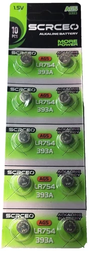 LR754 10PK 1.5V ALKALINE (GREAT EXP 12/30) 393 AG5 SR48 255 FREE SHIPPING - product listing photo