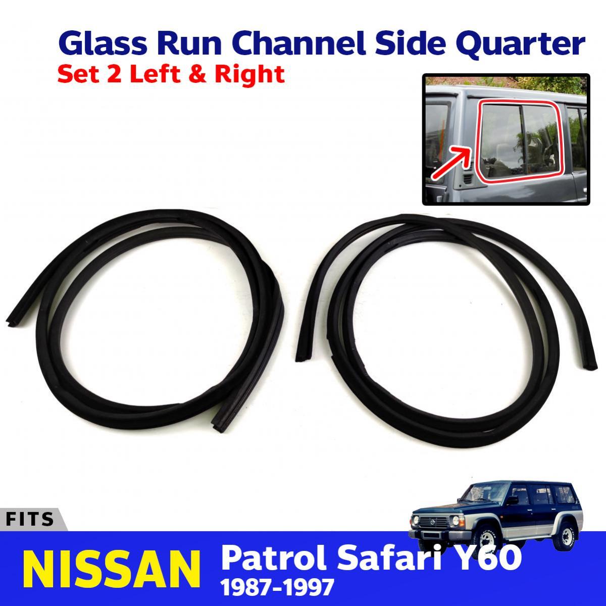 Glass Run Channel Rubber Side Window LH+RH Fits Nissan