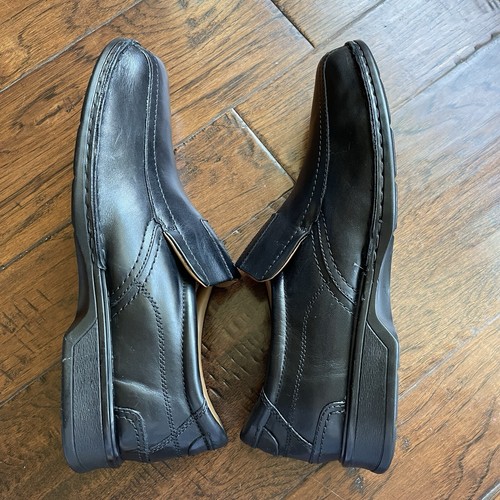 Clarks Mens Escalade Step Slip-On Comfort Loafer Black Leather Size 15 M NEW - Picture 5 of 13