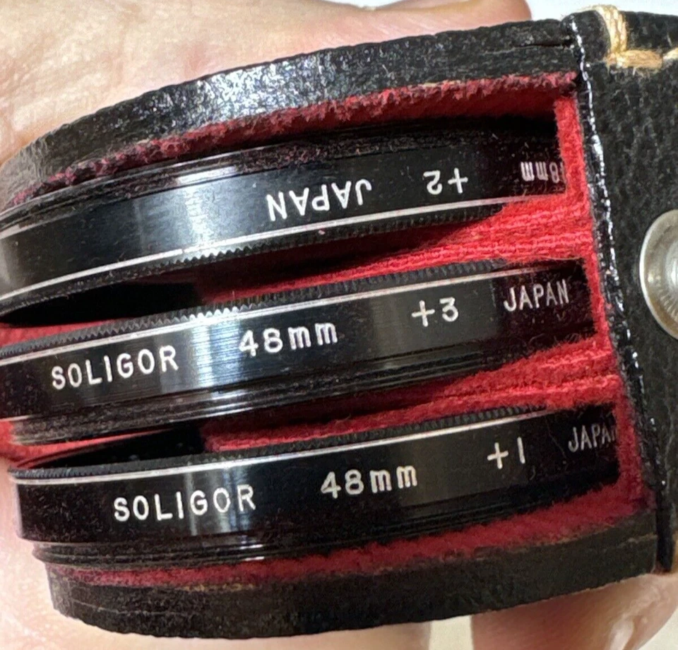 VTG SOLIGOR 48mm Close-Up 3 Filter Set +1 +2 +3 with Original Case Made In JAPAN - Image 2 of 4