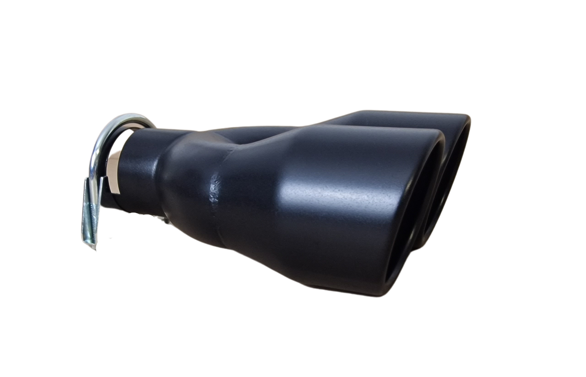 Endrohr Auspuffblende 2x 90mm 36-60mm Anschluß Für AUDI BMW FIAT HONDA