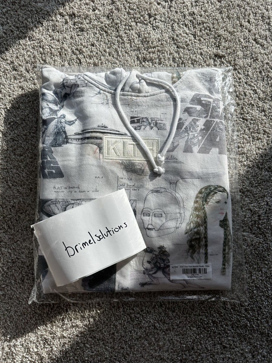★最新作★STAR WARS X Kith Sketches Hoodie New - Kith x Star Wars Sketches Hoodie - Size Large | eBay