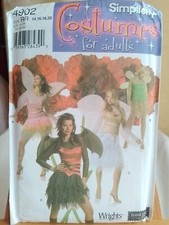Simplicity Sewing Pattern 4902  -Ladies Bat, Fairy or Pixie Costumes  Size 14-20