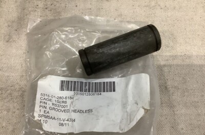 GENUINE MILITARY R537001 M10WJ108 HEADLESS GROOVED PIN NSN