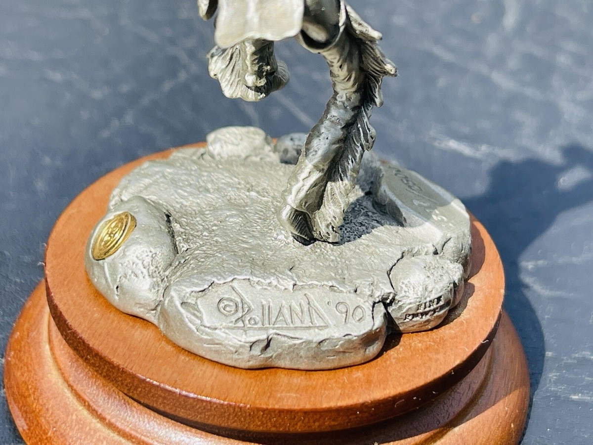 Chilmark Pewter Native American Sculpture By Donald Polland
