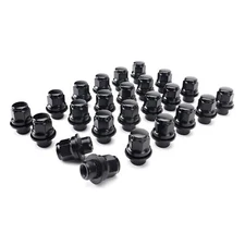 24 Mag Lug Nuts 12x1.5mm Black Fits Toyota Tacoma 1995-2017 2018 2019 2020 2021