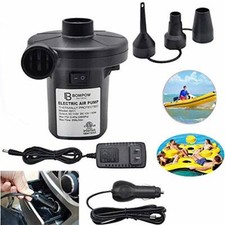 Air Pump For Inflatables Air Mattress Air Bed Pool Toy Raft Boat AC/DC Pump 50W 