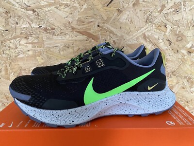 Nike Pegasus Trail 3 UK 7,5 EU 42 Schwarz Grün Trailrunning DA8697 004