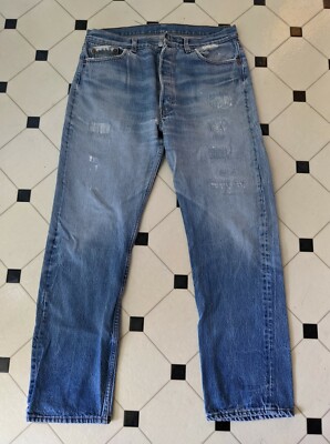 LEVI GENUINE VINTAGE 1990's RED TAB 501 JEANS 35 × 30 38 × 34 USA
