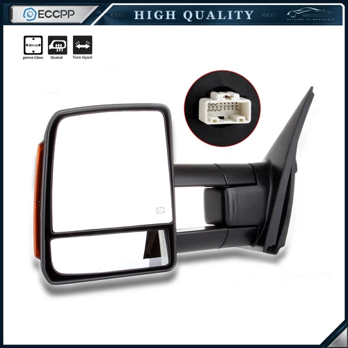 Driver Side Power Heated LED Signals Tow Mirror For 2007-2016 Toyota Tundra