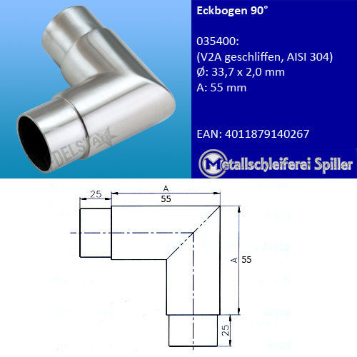 Edelstahl Rohr V2A ø 42,4/2mm, 6m Handlauf Geländer Stange Balkon In - Foto 4
