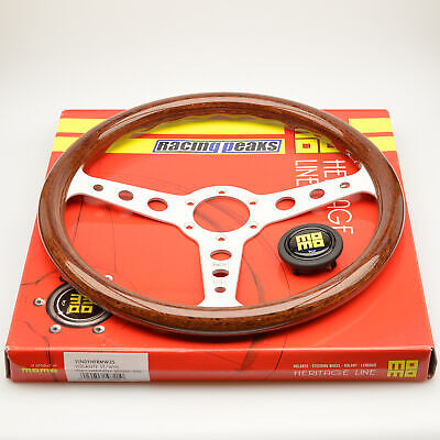MOMO Indy Heritage steering wheel 350mm SILVER race sport MOMO Indy Heritage steering wheel 350mm SILVER race sport