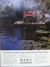 1992 Range Rover Ad; "Sometimes you have to..."