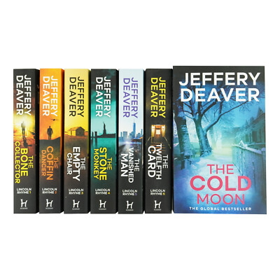 Lincoln Rhyme Thrillers Series By Jeffery Deaver 7 Book Collection - Fiction -PB