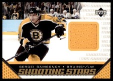 2005-06 Upper Deck Shooting Stars Sergei Samsonov Game Used Memorabilia Boston