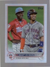 2022 Topps Lindor/Chisholm NL East Division Smiles Rainbow Foil #98