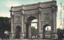 1906 VINTAGE Marble Arch London POSTCARD - sent to Panama Hotel, Dunedin