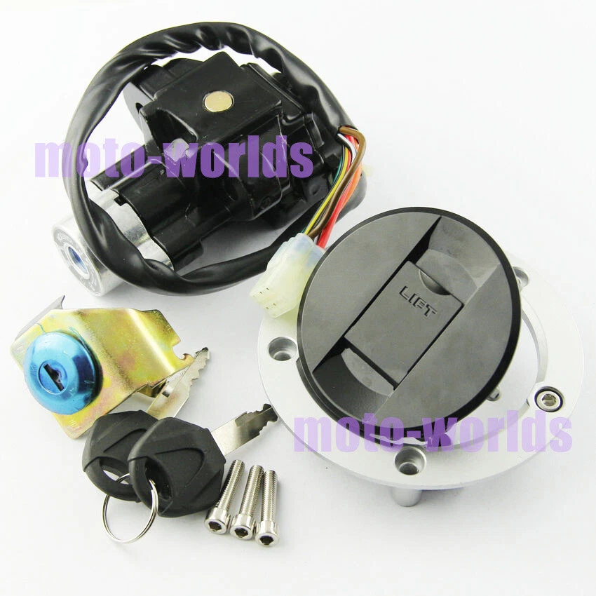 Interruptor de encendido llaves de tapa de gas combustible para Suzuki GSXR600 GSXR750 2004-05 37101-16840 Foto 4 de 4