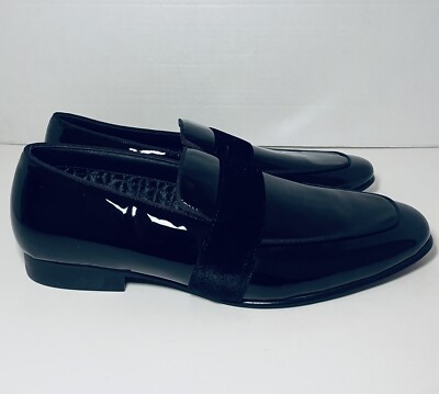 Steve Madden Men s Black Leather Oxford Murphy Loafers Sz 10.5 Dress Shoe